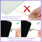Frienda 30 Pieces SIM Card Removal Tool SIM Card Tray Eject Pins Opening - Image 6