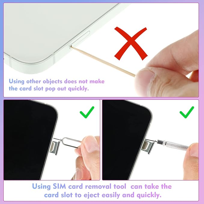 Frienda 30 Pieces SIM Card Removal Tool SIM Card Tray Eject Pins Opening - Image 6