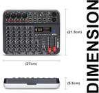 Audio Mixer, TKLBLS Studio Audio Sound Mixer Board, 6 Channel Unpowered - Image 8