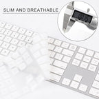 Allinside White Keyboard Cover for Mac Magic Keyboard - Image 4