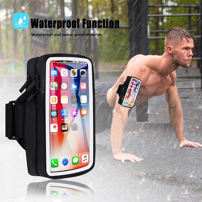 Phone Holder for Running Armband Cell Phone Holder iPhone 16 16e 15 14 13 12 11 - Image 6