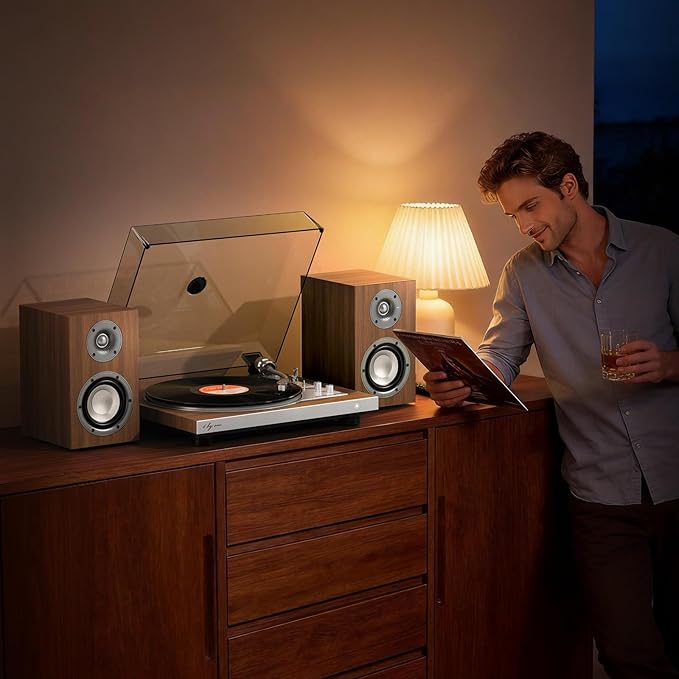 1 BY ONE Fully Automatic Record Player, HiFi Vinyl Turntable - Image 8