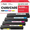 C400 C405 Extra High-Yield Toner Cartridge Set 4-Pack Replacement by JCTONER
