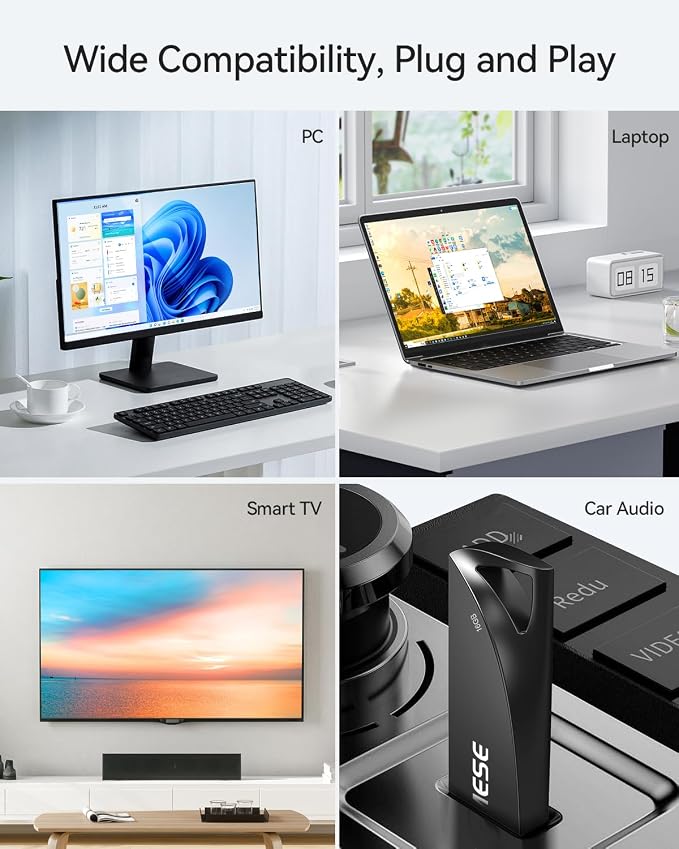 16GB USB Flash Drives 5 Pack Waterproof Metal USB Memory Stick Slim USB 2.0 - Image 7