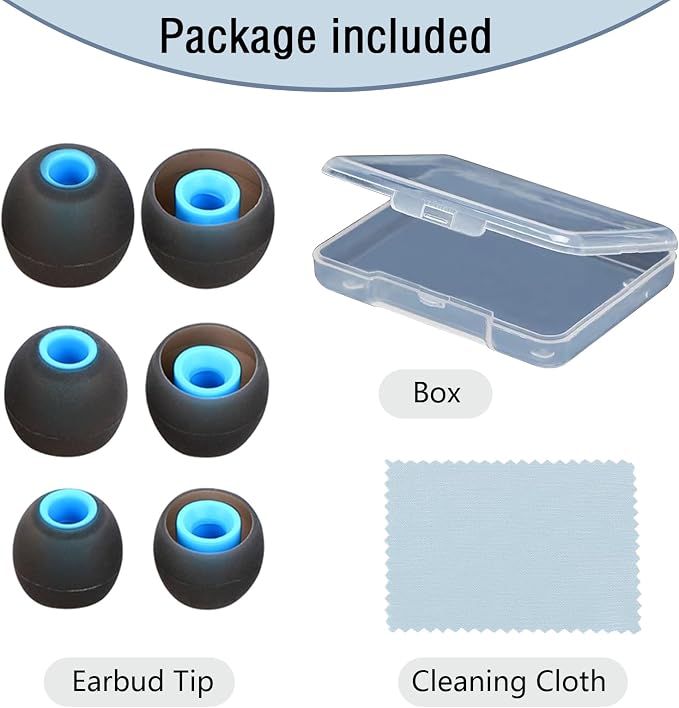 Silicone Replacement Earbud Tips Earbud Covers Fit - Image 7