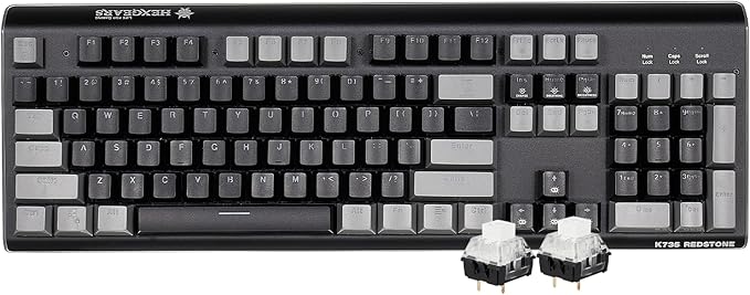 Hexgears GK735 Wired Full Size Mechanical Keyboard, Aluminum Housing Built by HEXGEARS