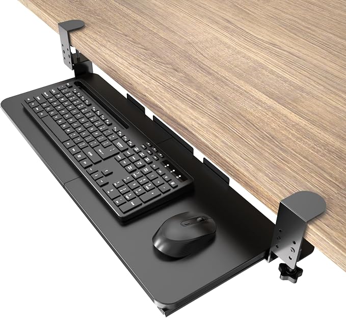 Ergonomic Keyboard Tray Under Desk Pull Out by XTRIKEMEDREAMMYLIFE