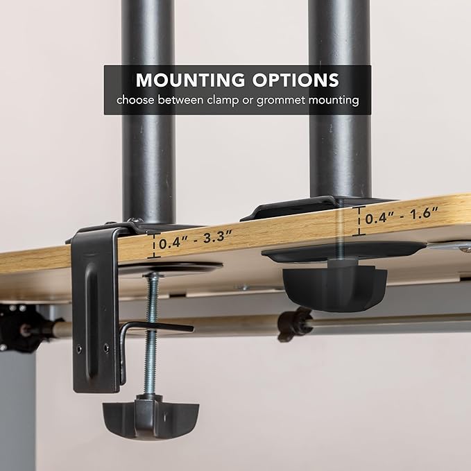 Mount-It! Single Monitor Desk Mount – Computer Screen Stand - Image 8