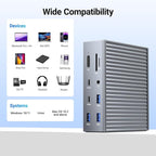 ACASIS USB C Docking Station Dual Monitor, 16-in-1 Laptpop Docking Station - Image 9