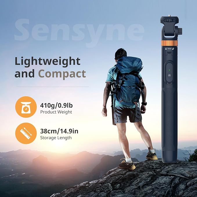 Sensyne 72" Phone Tripod, Extendable Selfie Stick - Image 5