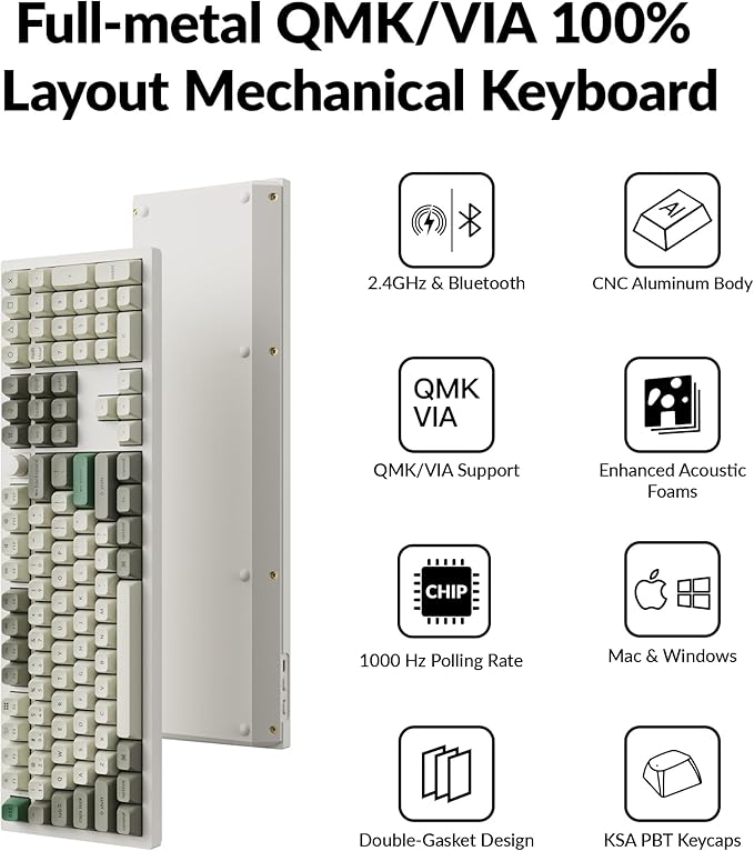 Keychron Q6 Max QMK/VIA Bluetooth Wireless /2.4 GHz/USB-C Wired Custom - Image 5