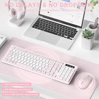 Wireless Keyboard and Mouse Combo, Full-Sized Quiet Wireless Keyboard and - Image 2