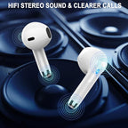 Wireless Earbuds, 40H Playback Mini Case IP7 Waterproof Sports Earphones - Image 6