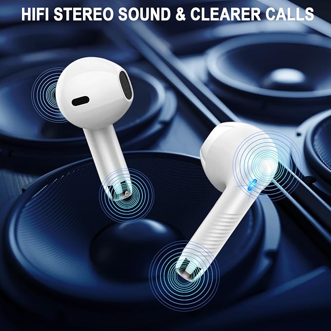 Wireless Earbuds, 40H Playback Mini Case IP7 Waterproof Sports Earphones - Image 6