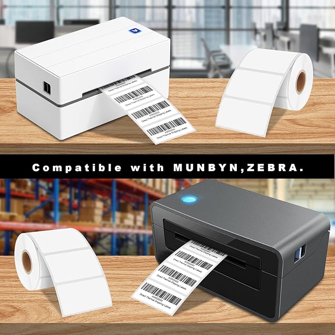 CLASSY 2" x 1" Direct Thermal Labels, 13000 Self-Adhesive Barcode Labels - Image 5
