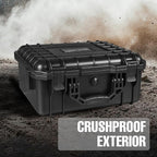 Hard Case, 14x 11.5x 6.5 Inch Portable Weather Waterproof Protective Camera Case - Image 6