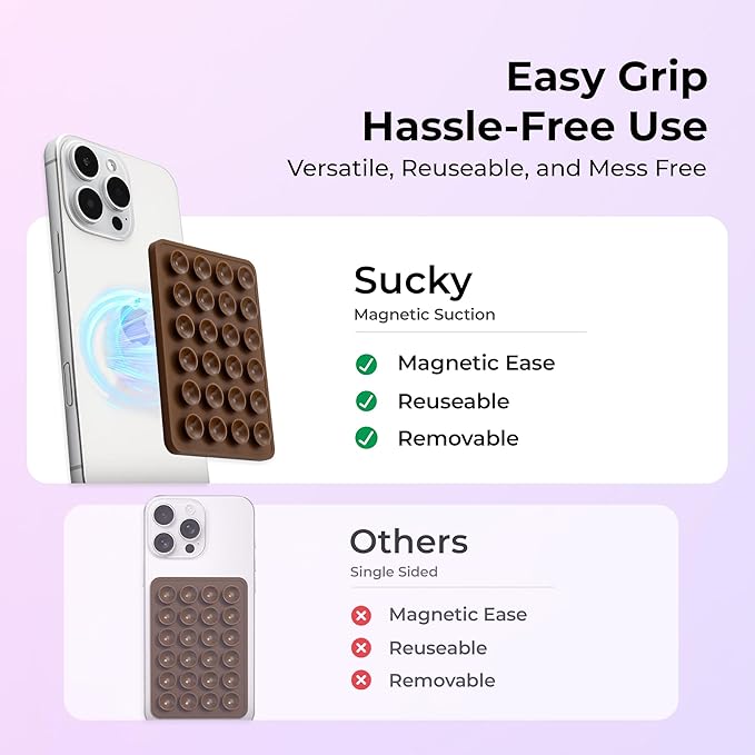 Sucky Upgraded Magnetic Suction Cell Phone Grip - Image 4