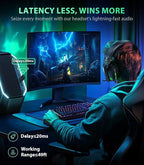 HW11 Wireless Gaming Headset for PS5, PS4 Pro, Gamer Headphones for PC - Image 2