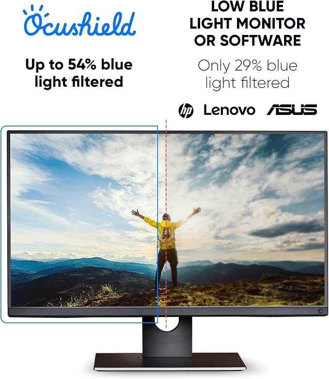 Ocushield 24” Premium Anti Blue Light Screen Protector - Image 7