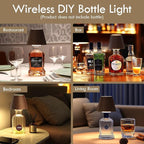 WILIT 2 Pack Wine Wirelss Bottle Lamp, 3-Level Brightness Cordless Table Lamp - Image 5