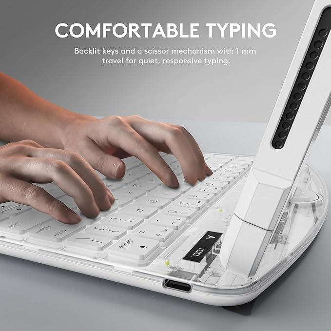 GUSGU Transparent Case with Wireless Keyboard only - Image 5