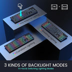 Wired Backlit Keyboard, Lighted Computer Keyboard - Image 2