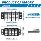 GLOSO TBE Double Row Stainless Terminal Blocks, Marine Grade, 4-14 AWG Cu - Image 5