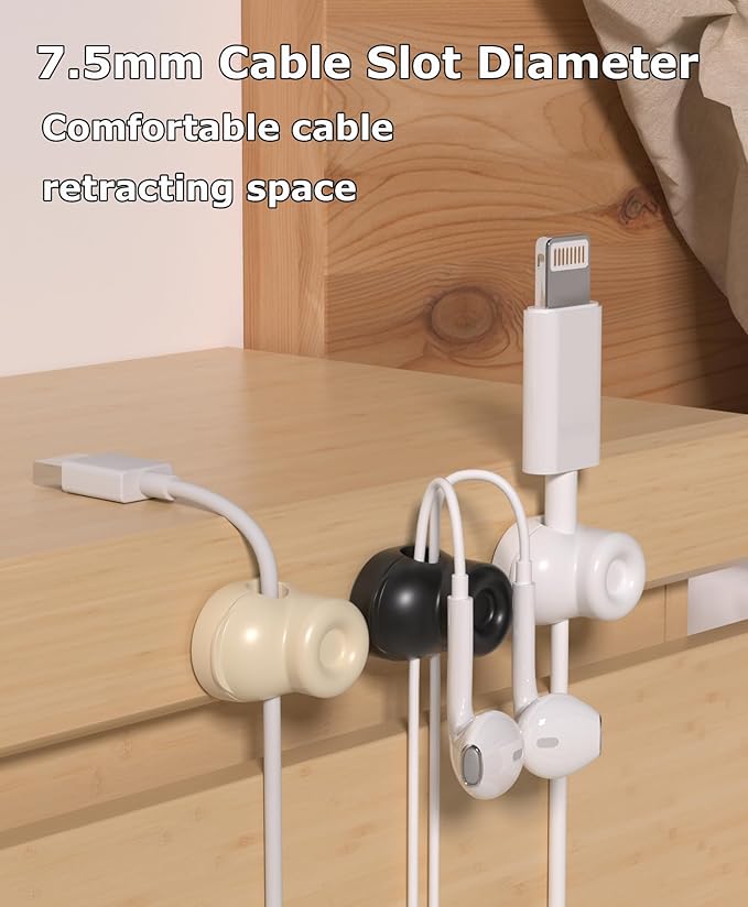 Magnetic Cable Clips, Adjustable Cord Holder Management, Adhesive Wire Keeper - Image 2