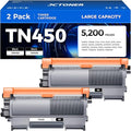 TN450 Black Toner Cartridge 2-Pack Replacement Compatible by JCTONER