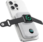 Magnetic Portable Charger 10800mAh, 4-in-1 Wireless Power Bank by Pxwaxpy