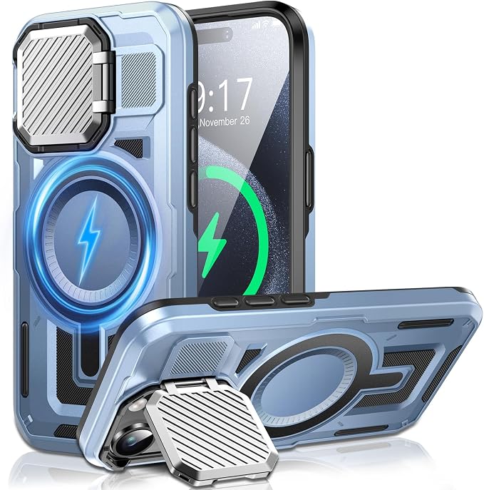 Camera Stand Case for iPhone 15 Pro Max, 2024 Version Military Grade Protective by Unknown