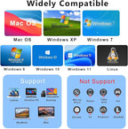 External CD/DVD Drive for Laptop, 8-in-1 USB3.0 DVD Player, Compatible Windows - Image 3
