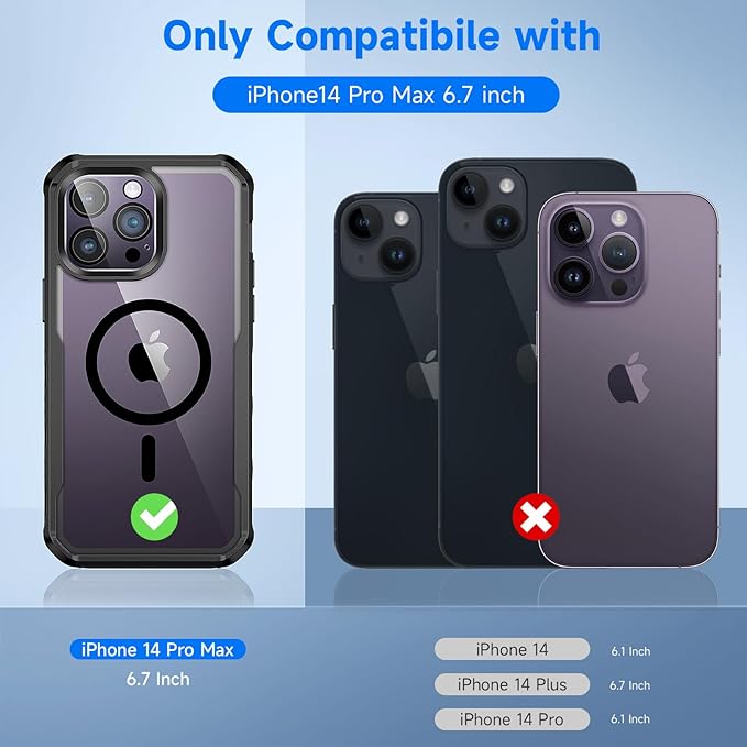 seacosmo for iPhone 14 Pro Max Case, Full Body Bumper - Image 2