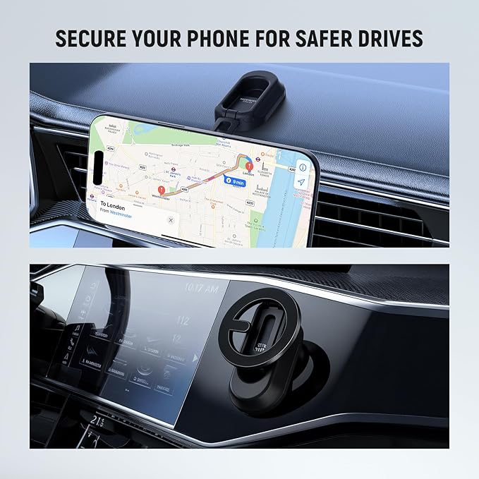 NEEWER Magnetic Phone Holder for Car, Dual Sided Magnet Cell Phone Mount - Image 2