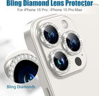 AGVEE 3+3 6 Pack for iPhone 15 Pro 6.1" / 15 Pro Max 6.7" Camera Lens Cover - Image 4