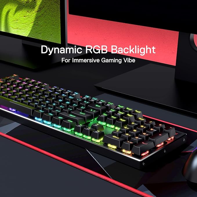 Redragon K556 PRO Upgraded Wireless RGB Gaming Keyboard, BT/2.4Ghz Tri-Mode - Image 4