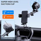 Phone Holder Car Cell Phone Car Holder 3 in 1 Dashboard Windshield Air Vent - Image 6