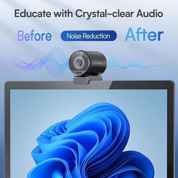 EMEET SmartCam S800-4K Webcam for Streaming, Sony 1/2'' Sensor, Supports HDR - Image 6