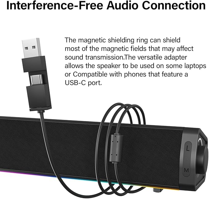Immersive RGB Gaming Computer Speakers - Image 7