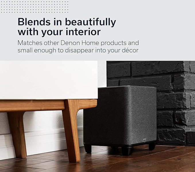 Denon Home Subwoofer – Deep, Powerful Bass, Wireless Streaming, Pair Home - Image 5