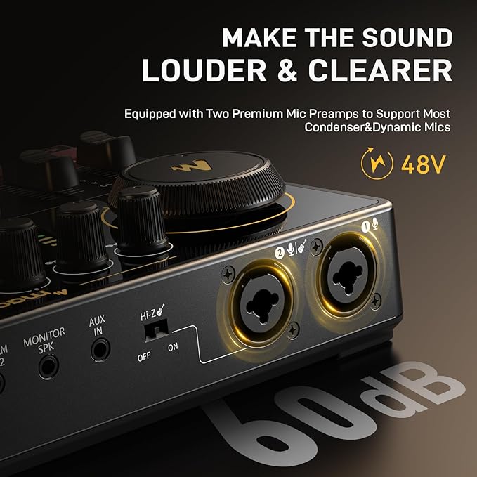 MAONO Podcast Equipment Bundle for 2: Audio Interface Mixer - Image 7