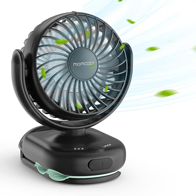 Momcozy Portable Fan with Clip | 4-Speed Mini-Fan by Momcozy
