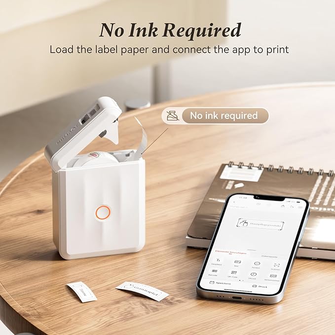 NIIMBOT Label Maker Machine Bluetooth Label Printer - Image 2