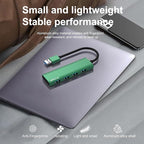 USB Hub, USB 3.0 Hub Aluminum Alloy Ultra Slim USB Splitter, Portable 4 Port - Image 6