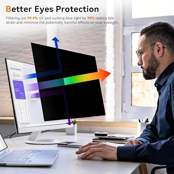 27 Inch 16:9 Computer Privacy Screen Filter - Image 3