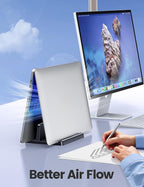 Vaydeer Vertical Laptop Stand Holder Plastic Adjustable Desktop Notebook Dock - Image 3