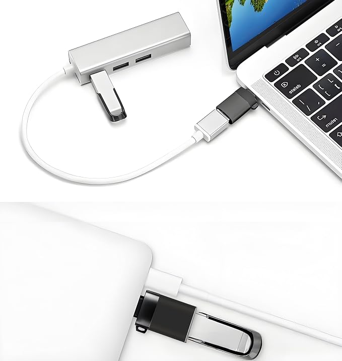 USB to USB C Adapter, USB-C Male to USB3.0 Female Adapter Thunderbolt 3 OTG - Image 4