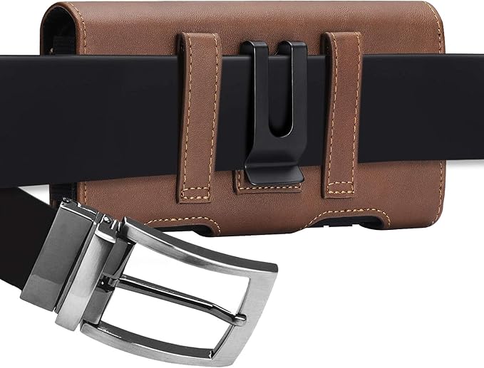 BECPLT for iPhone 17 Pro 17/16/15/14/13/12/11 Pro Holster Case Leather Pouch - Image 8