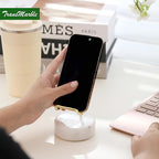 Marble Phone Stand with Metal Holder, Charging Available While Using, Swipe Up - Image 2