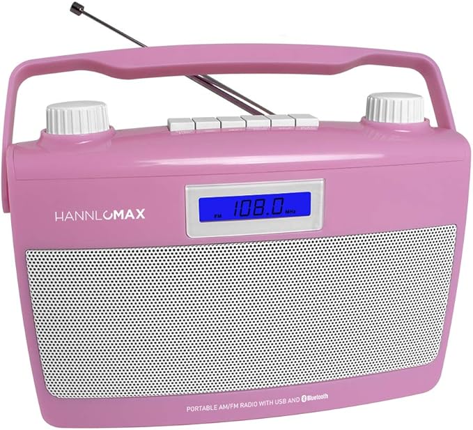 HANNLOMAX HX-500R Portable AM/FM Radio, USB Port by HANNLOMAX
